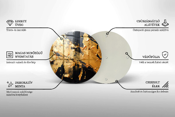 Tábua para cozinha Textura de tinta elegante