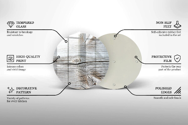 Tábua de cortar alimentos Estrutura de madeira leve