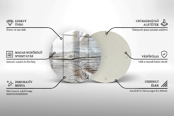 Tábua de cortar alimentos Estrutura de madeira leve