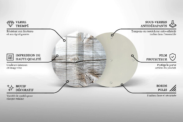 Tábua de cortar alimentos Estrutura de madeira leve