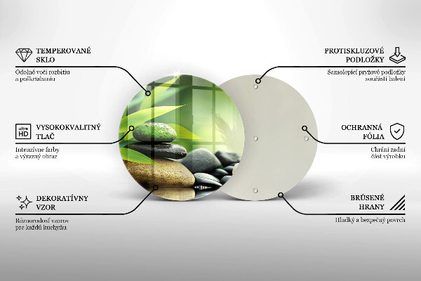 Tábua cozinha Pedras de bambu zen