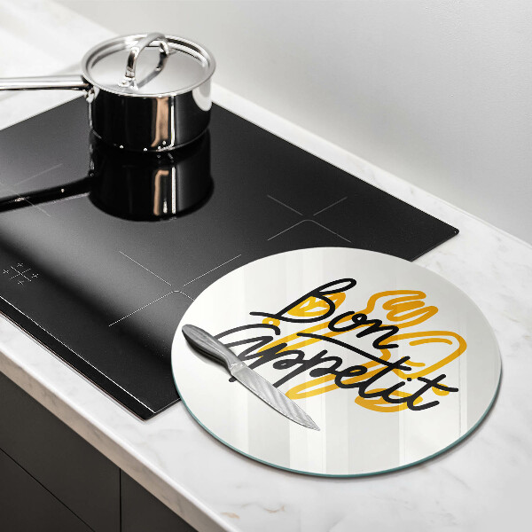 Tábua para cozinha A inscrição Bon Appetit