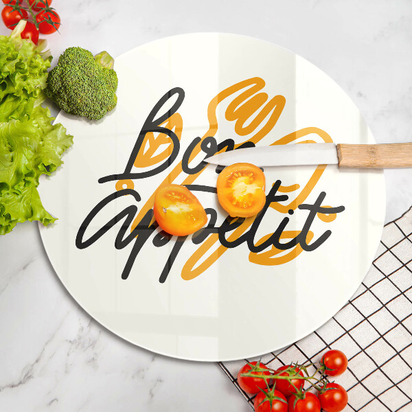 Tábua para cozinha A inscrição Bon Appetit