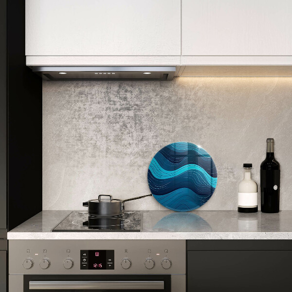 Tábua de cortar alimentos Ondas abstratas