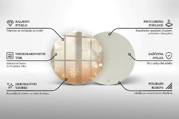 Tábua cozinha Flocos de neve