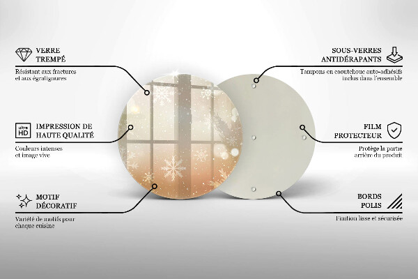 Tábua cozinha Flocos de neve