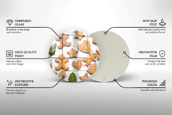 Tábua para cozinha Biscoito de gengibre de Natal