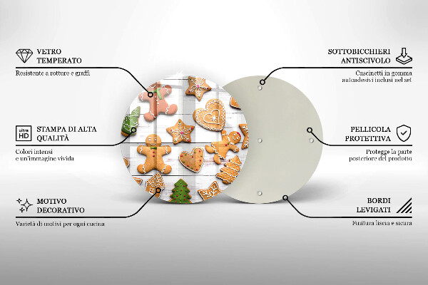 Tábua para cozinha Biscoito de gengibre de Natal