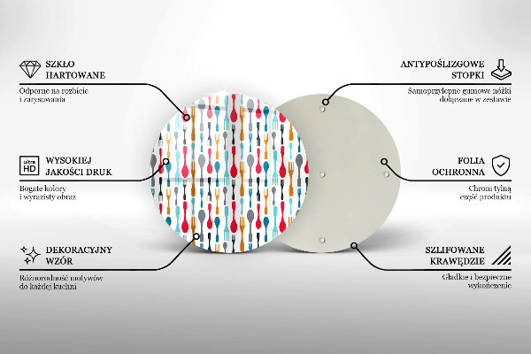 Tábua para corte Ilustração de uma colher
