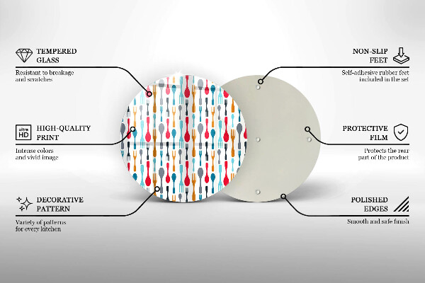 Tábua para corte Ilustração de uma colher