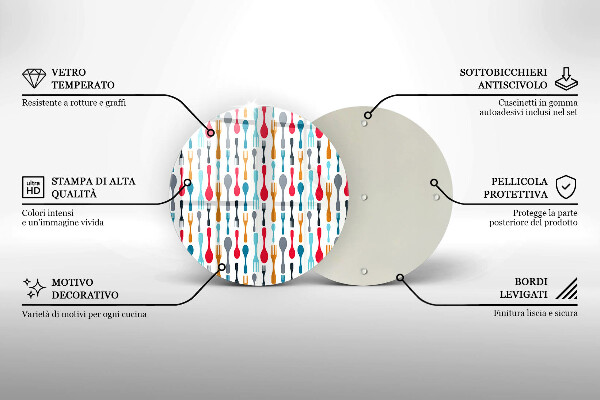 Tábua para corte Ilustração de uma colher