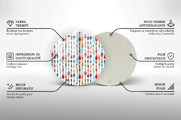 Tábua para corte Ilustração de uma colher