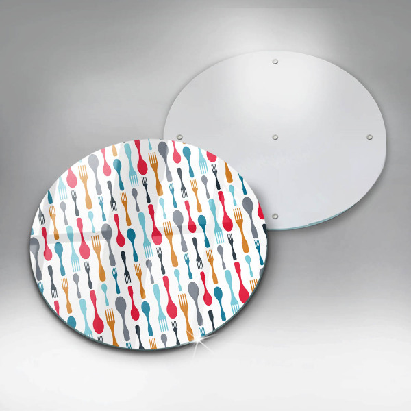 Tábua para corte Ilustração de uma colher