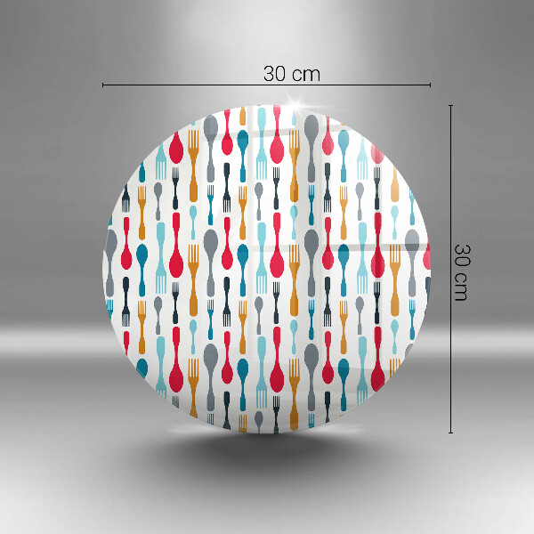 Tábua para corte Ilustração de uma colher