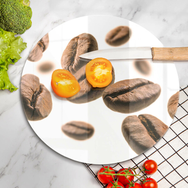 Tábua de cortar alimentos Grãos de café