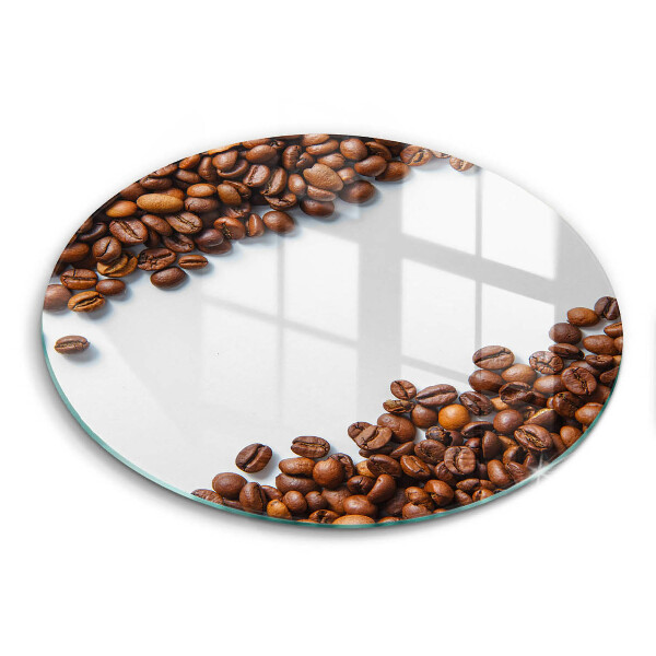 Tábua de corte de vidro Grãos de café