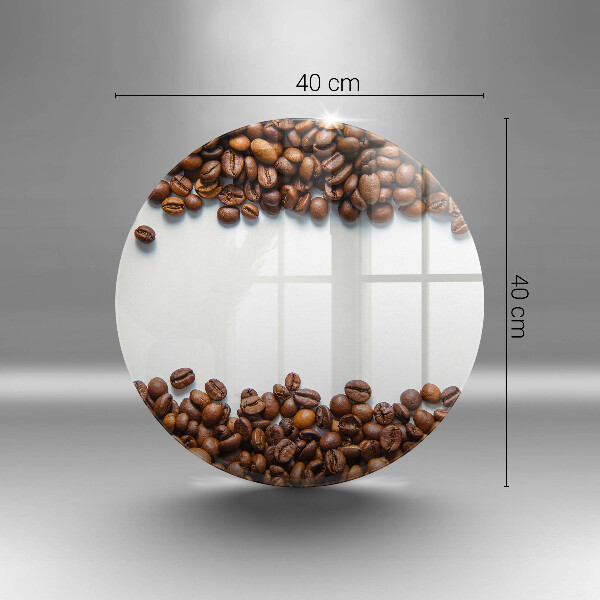 Tábua de corte de vidro Grãos de café