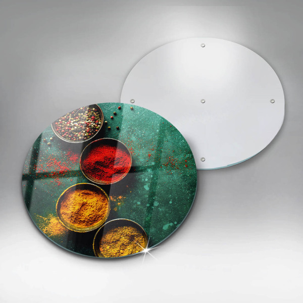 Tábua de cortar de vidro Especiarias orientais