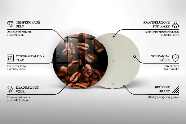 Tábua para cozinha Grãos de café marrons