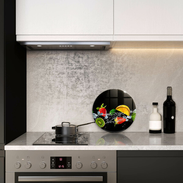 Tábua de cortar alimentos Fruta na água