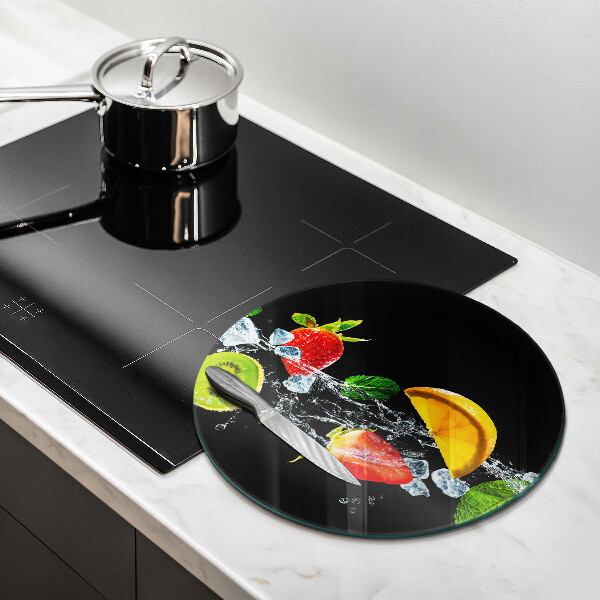 Tábua de cortar alimentos Fruta na água