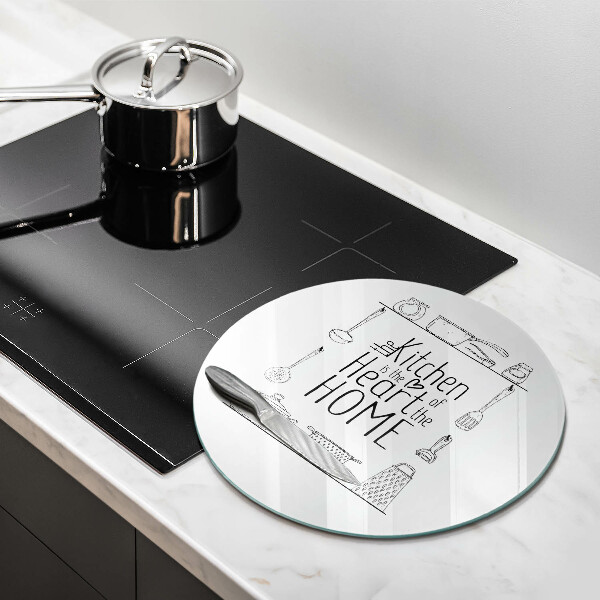 Tábua de vidro Inscrição, frase