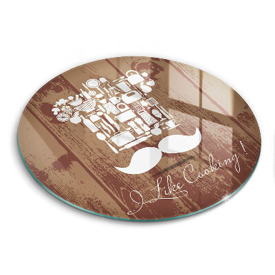 Tábua de cortar alimentos A inscrição eu gosto de cozinhar