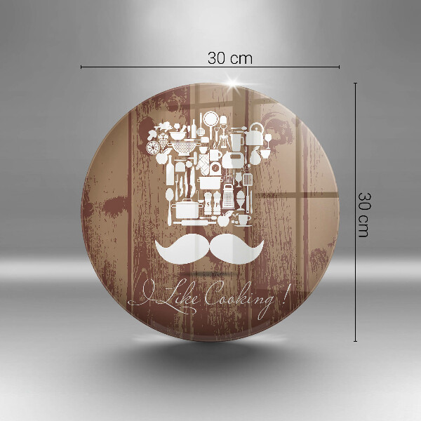 Tábua de cortar alimentos A inscrição eu gosto de cozinhar