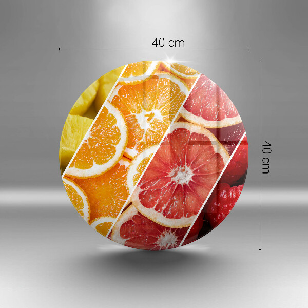 Tábua de cortar de vidro Frutas coloridas