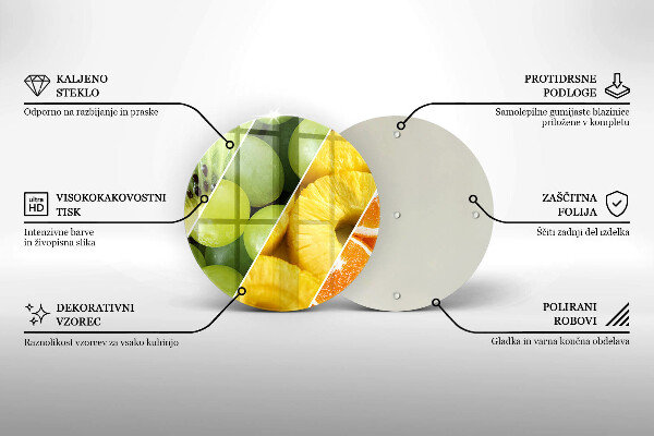 Tábua de corte Frutas coloridas