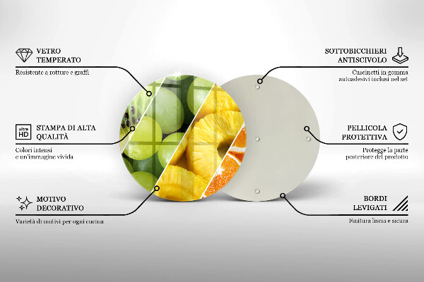 Tábua de corte Frutas coloridas