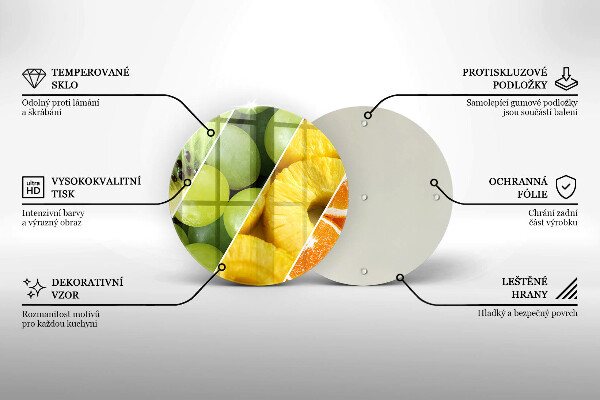 Tábua de corte Frutas coloridas