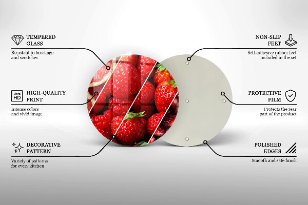 Tábua de cortar Frutas coloridas