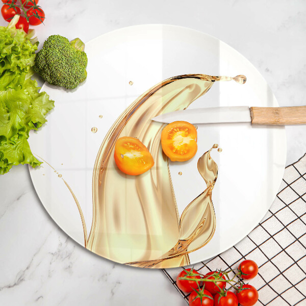 Tábua de corte de vidro Azeite