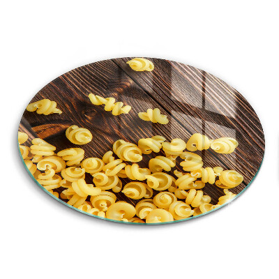 Tábua de cortar de vidro Massa na mesa