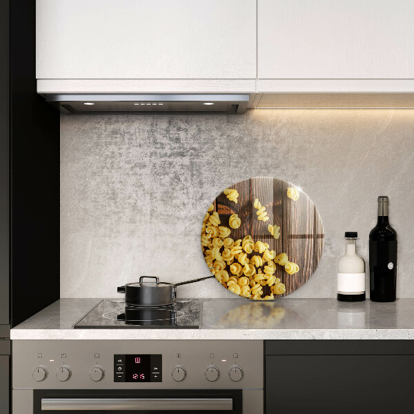 Tábua de cortar de vidro Massa na mesa