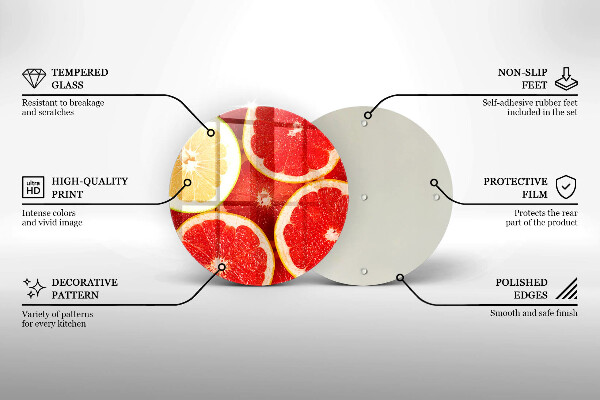 Tábua para corte Fatias de toranja