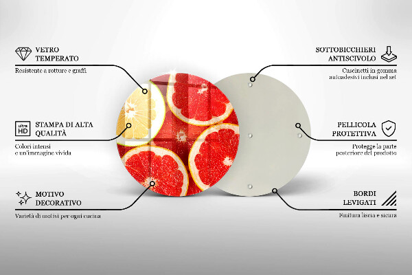 Tábua para corte Fatias de toranja
