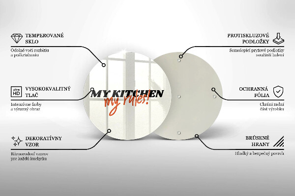 Tábua cozinha A inscrição Minha cozinha minhas regras