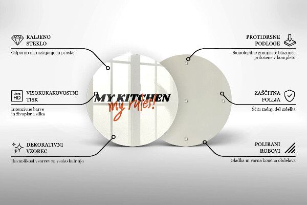 Tábua cozinha A inscrição Minha cozinha minhas regras