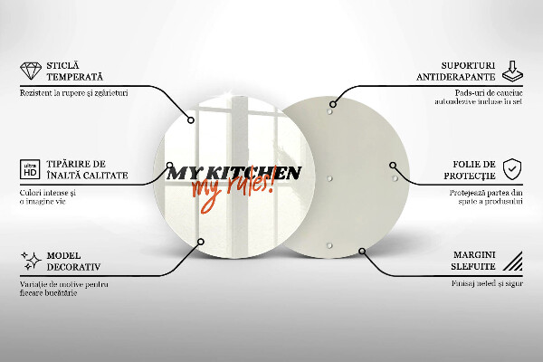 Tábua cozinha A inscrição Minha cozinha minhas regras