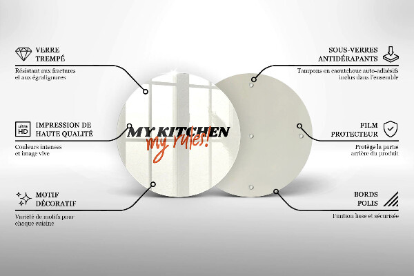 Tábua cozinha A inscrição Minha cozinha minhas regras