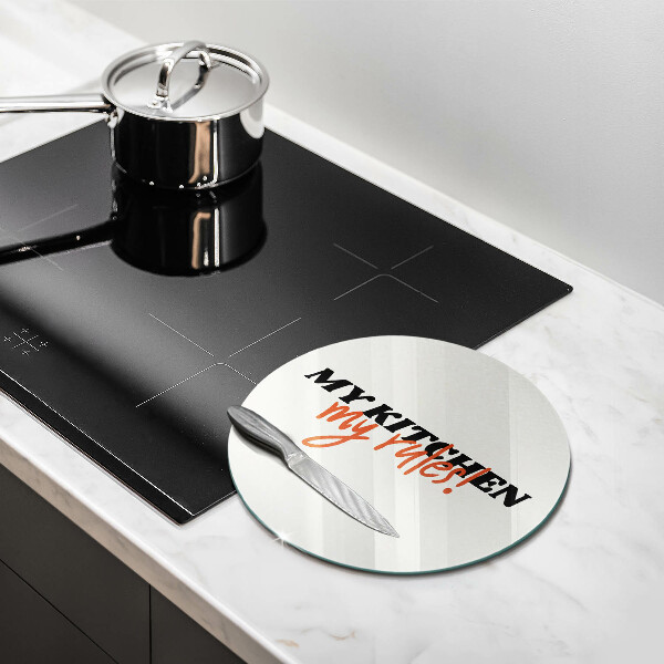 Tábua cozinha A inscrição Minha cozinha minhas regras