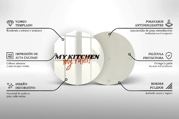 Tábua cozinha A inscrição Minha cozinha minhas regras