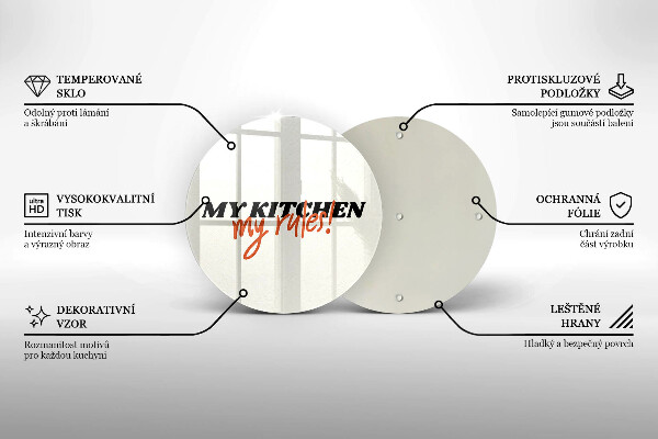 Tábua cozinha A inscrição Minha cozinha minhas regras