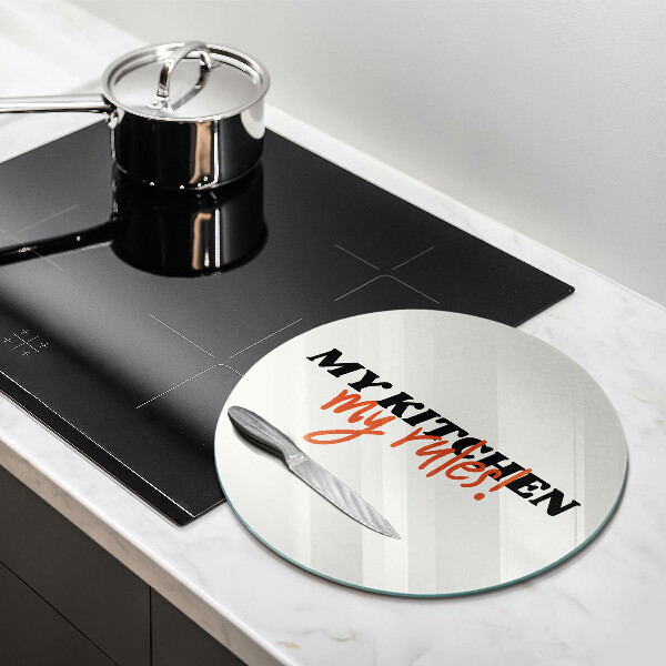 Tábua cozinha A inscrição Minha cozinha minhas regras