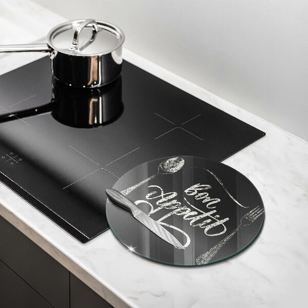 Tábua para cozinha A inscrição Bon Appetit