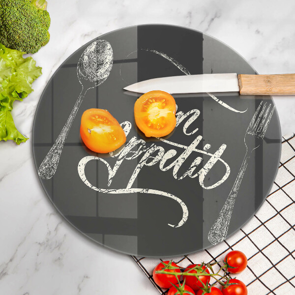 Tábua para cozinha A inscrição Bon Appetit