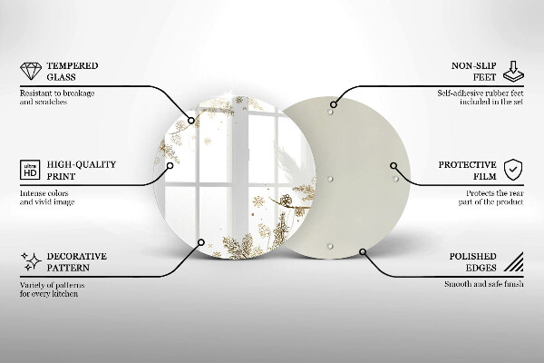 Tábua para corte Decorações de inverno