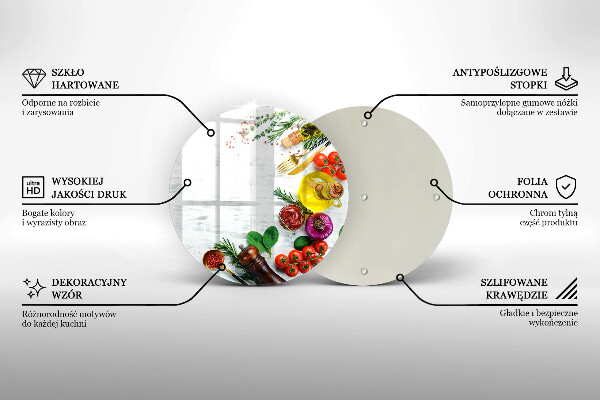 Tábua de cortar alimentos Vegetais e especiarias